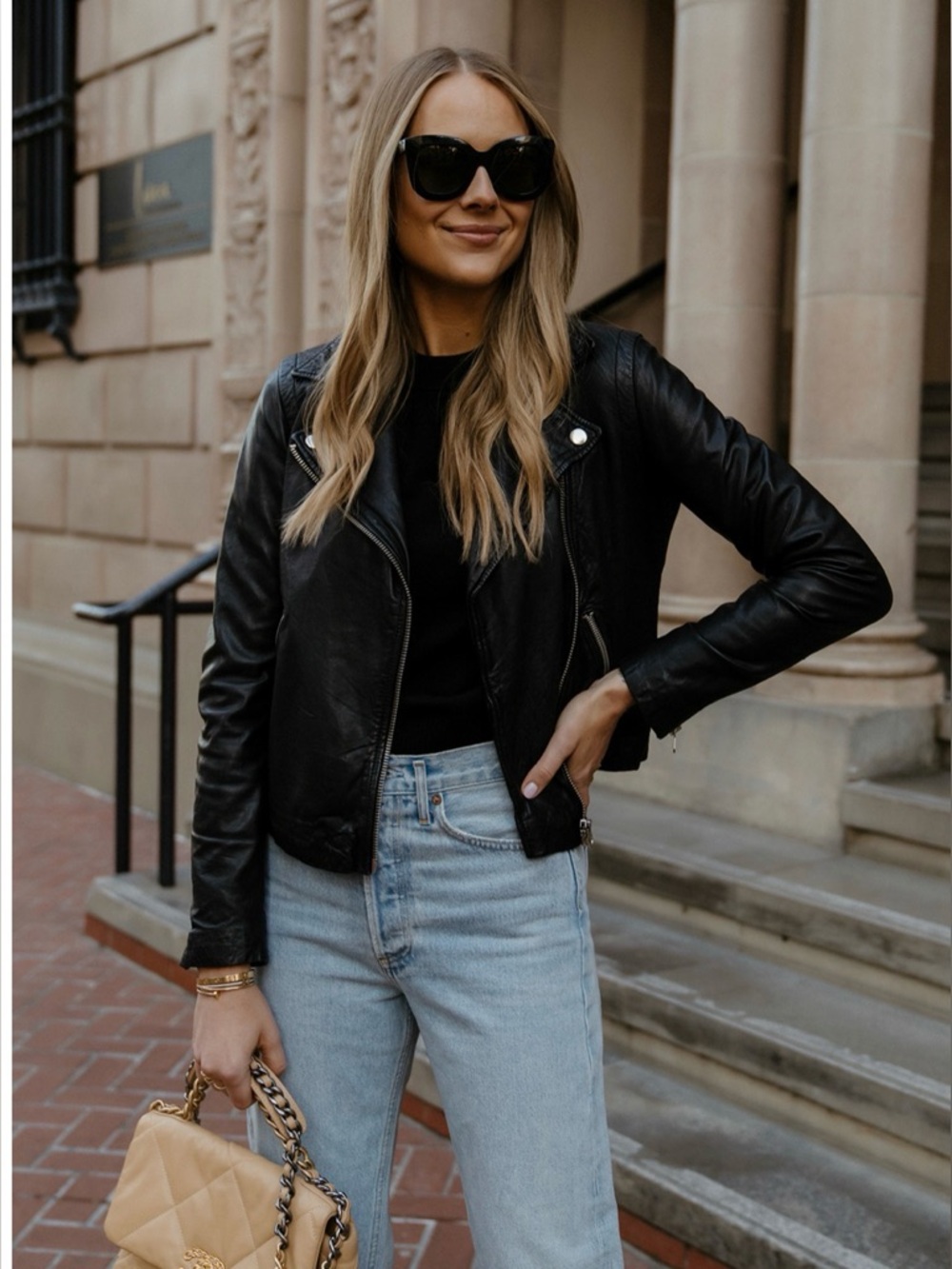 NWT Madewell Washed Leather Motorcycle Jacket moto M Style E0488 - Picture 3 of 10